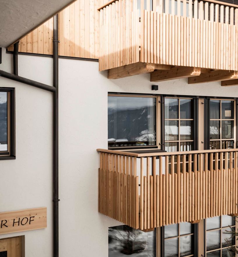Projekt: Wieserhof Meransen - Tip Top Fenster & Systeme - Verglasungen, Fenster und Türen mit Sprossen