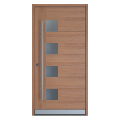 Porta d'ingresso in legno modello TTH3