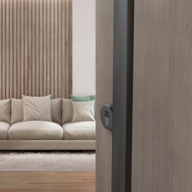 Accessorio per la porta d'ingresso: maniglione angolare nero