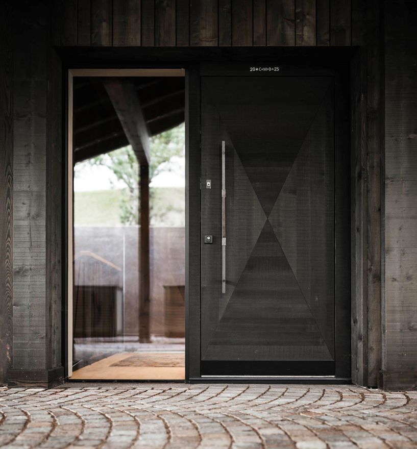 Individuelle Haustür mit Fingerscan