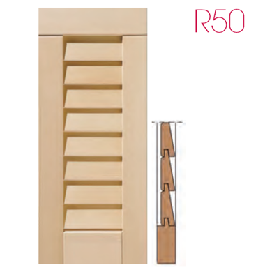 Persiana in legno modello R50