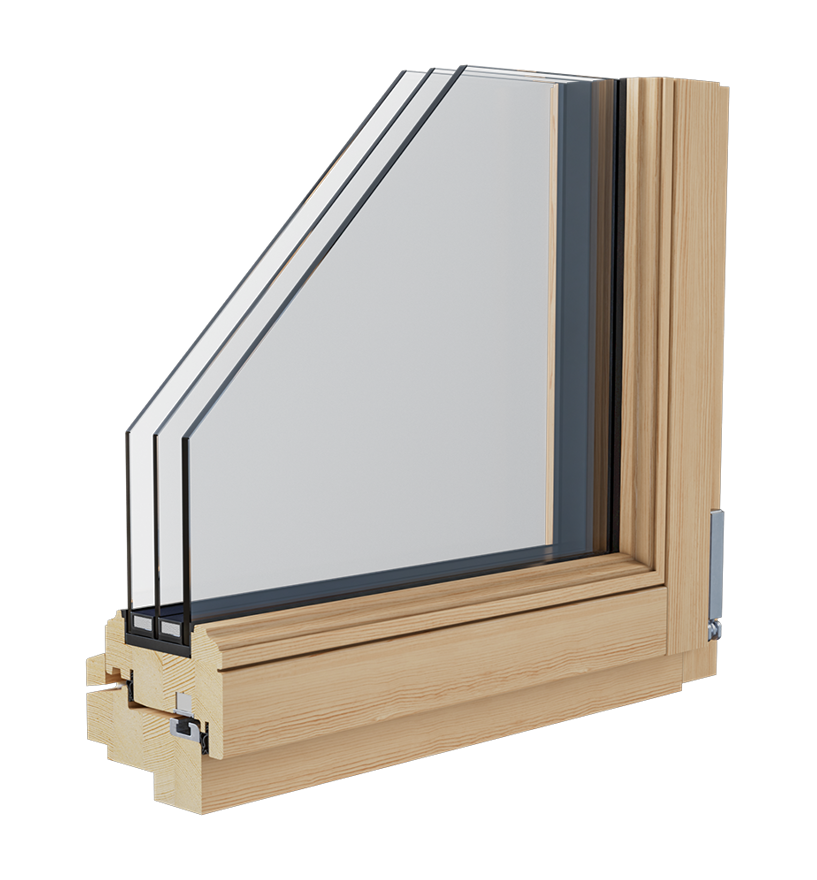 Rahmen des Holzfensters Smartline Rustikal - Tip Top Fenster®