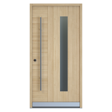 Porta d'ingresso in legno modello TTH2