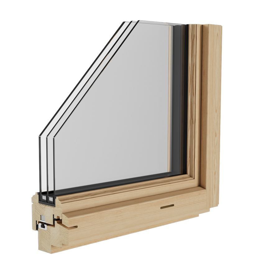 Rahmen des Holzfensters Smartline Rustikal - Tip Top Fenster®