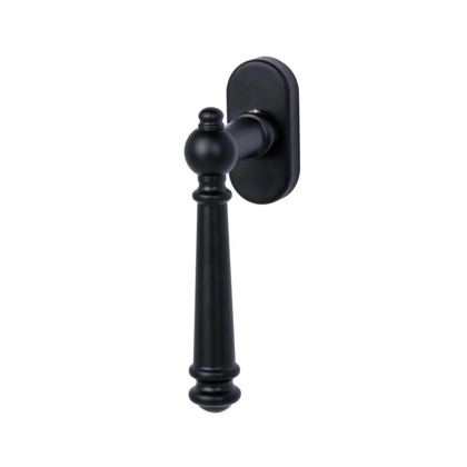 Accessori per finestre: maniglia Südmetall modello Antik Mount Everest di colore nero oopaco