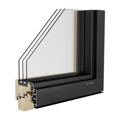 Holz-Alluminium-Fenster Aluclima 92 - Tip Top Fenster®