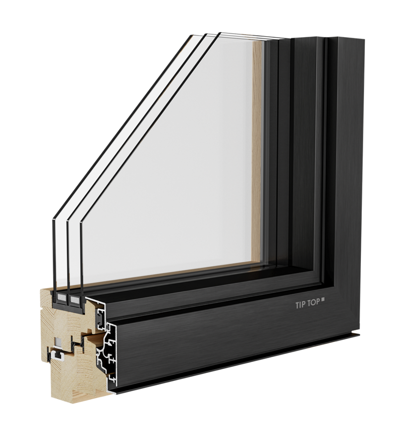 Holz-Alluminium-Fenster Aluclima 92 - Tip Top Fenster®