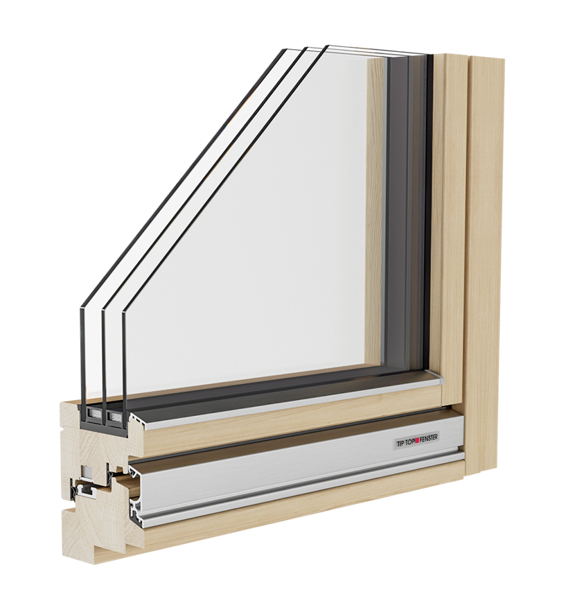 Finestra in legno Climatop Design 92 - Tip Top Fenster®