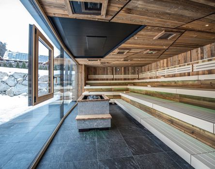 Projekt: Leitgam luxury hotel for two Kiens - Tip Top Fenster & Systeme - Verglasungen und Fenster im Glas aus Südtirol, Sauna