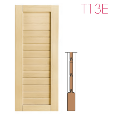 Persiana in legno modello T13E