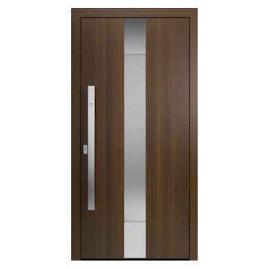 Porta d'ingresso in legno-aluminio modello TTHA6
