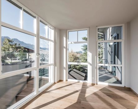 Finestre in legno Smartline TS viste dall'interno