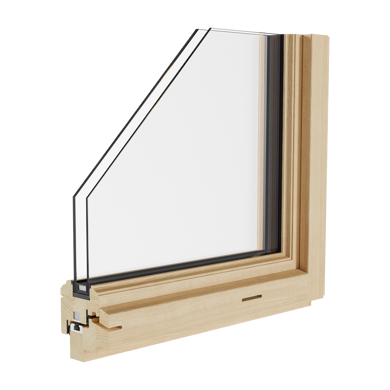 Rahmen des Holzfensters Smartline Rustikal - Tip Top Fenster®
