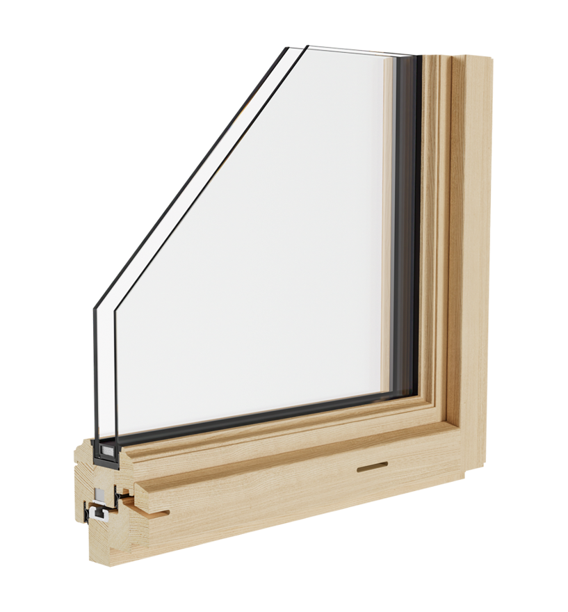 Rahmen des Holzfensters Smartline Rustikal - Tip Top Fenster®