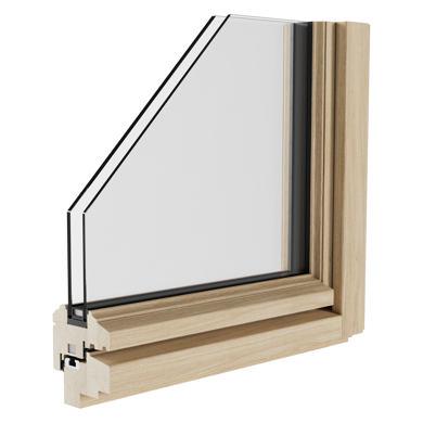 Finestra in legno per ristrutturazioni con tutela dei beni culturali - Tip Top Fenster®