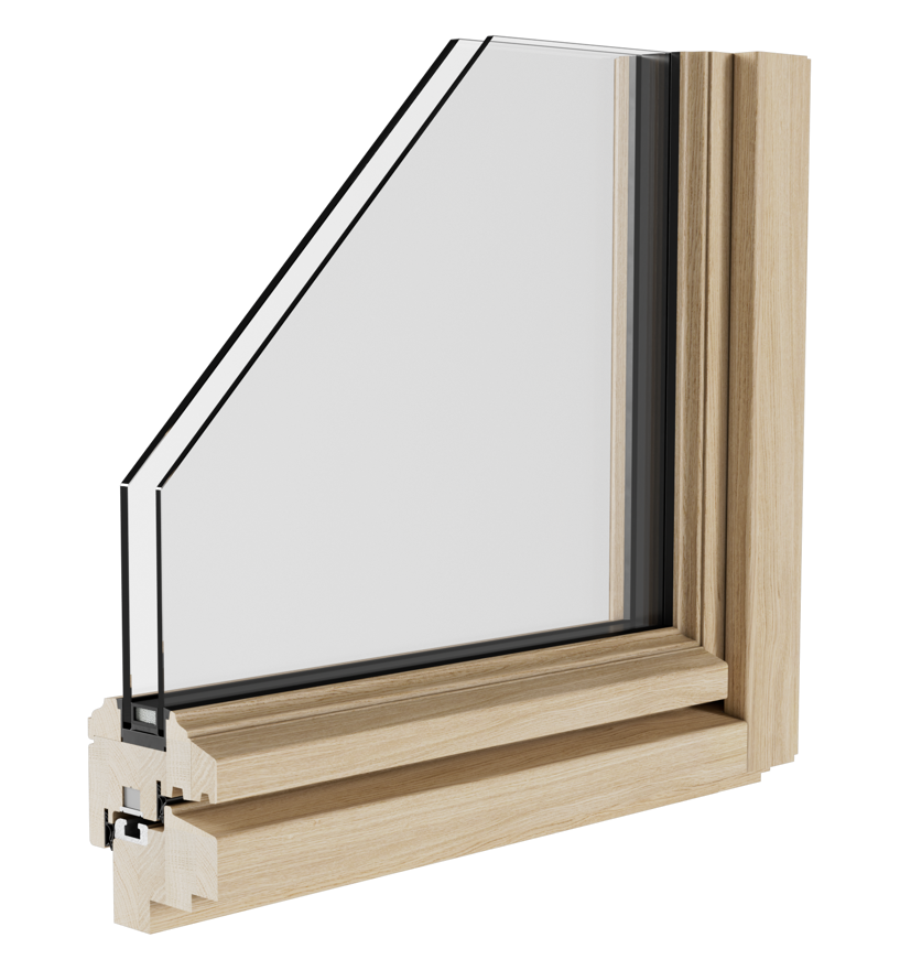 Finestra in legno per ristrutturazioni con tutela dei beni culturali - Tip Top Fenster®