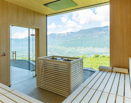 Panoramaverglasung in der Finnischen Sauna