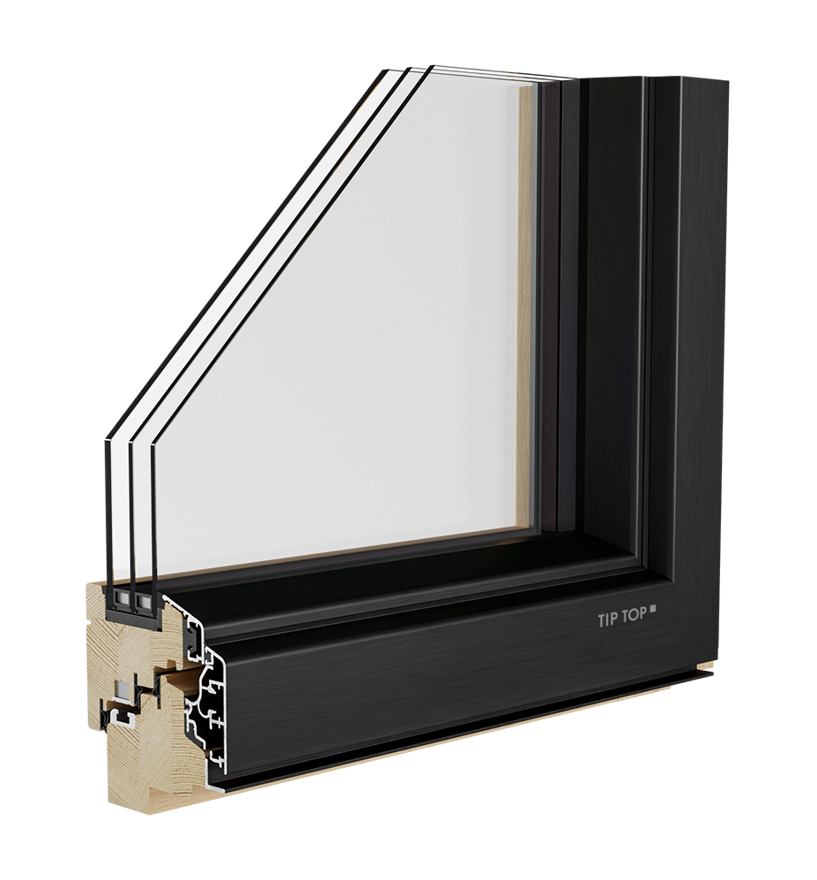 Holz-Alluminium-Fenster Alutop 80 - Tip Top Fenster®
