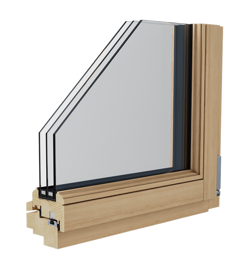 Rahmen des Holzfensters Smartline Rustikal - Tip Top Fenster®