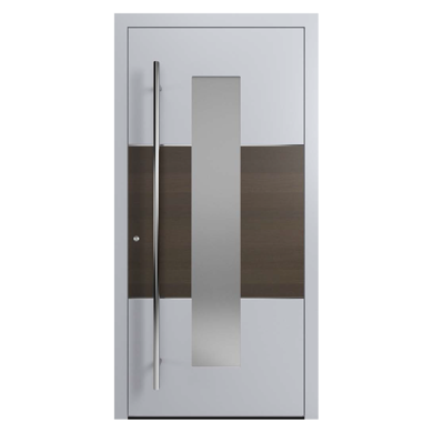 Porta d'ingresso in legno-aluminio modello TTHA7