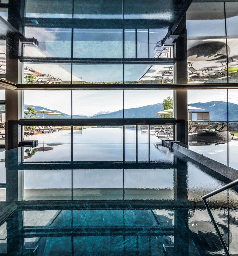 Projekt: Hotel Panorama Kiens - Tip Top Fenster & Systeme - Verglasungen und Fenster Wellness Pool