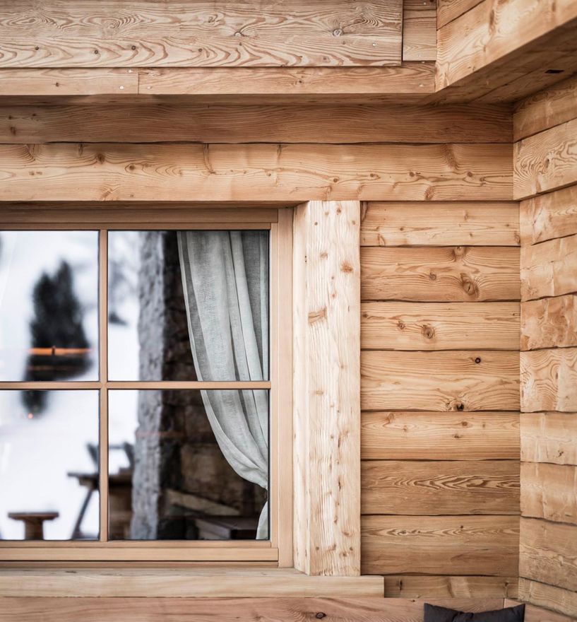 Projekt: Panoramahütte Wolkenstein - Tip Top Fenster & Systeme - Türen, Verglasungen und Fenster aus Südtirol