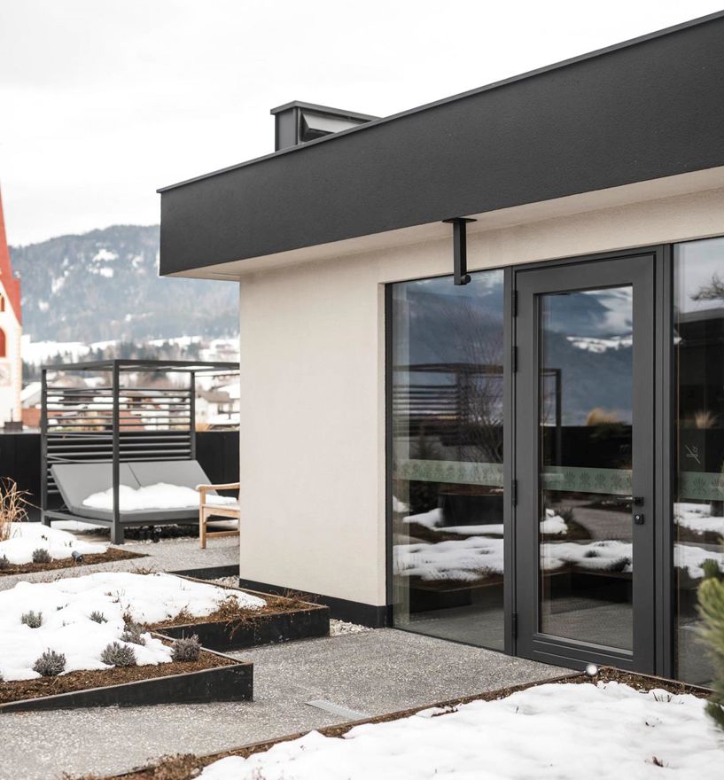 Projekt: Hotel Feldmessner Reischach - Tip Top Fenster & Systeme - Verglasungen und Türen im Saunabereich