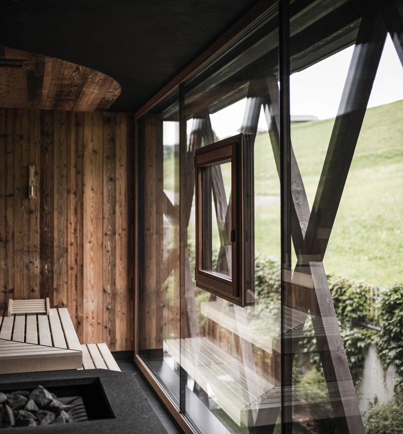 Projekt: Hotel Terentnerhof Terenten - Tip Top Fenster & Systeme - Verglasungen und Fenster im Glas aus Südtirol, Sauna