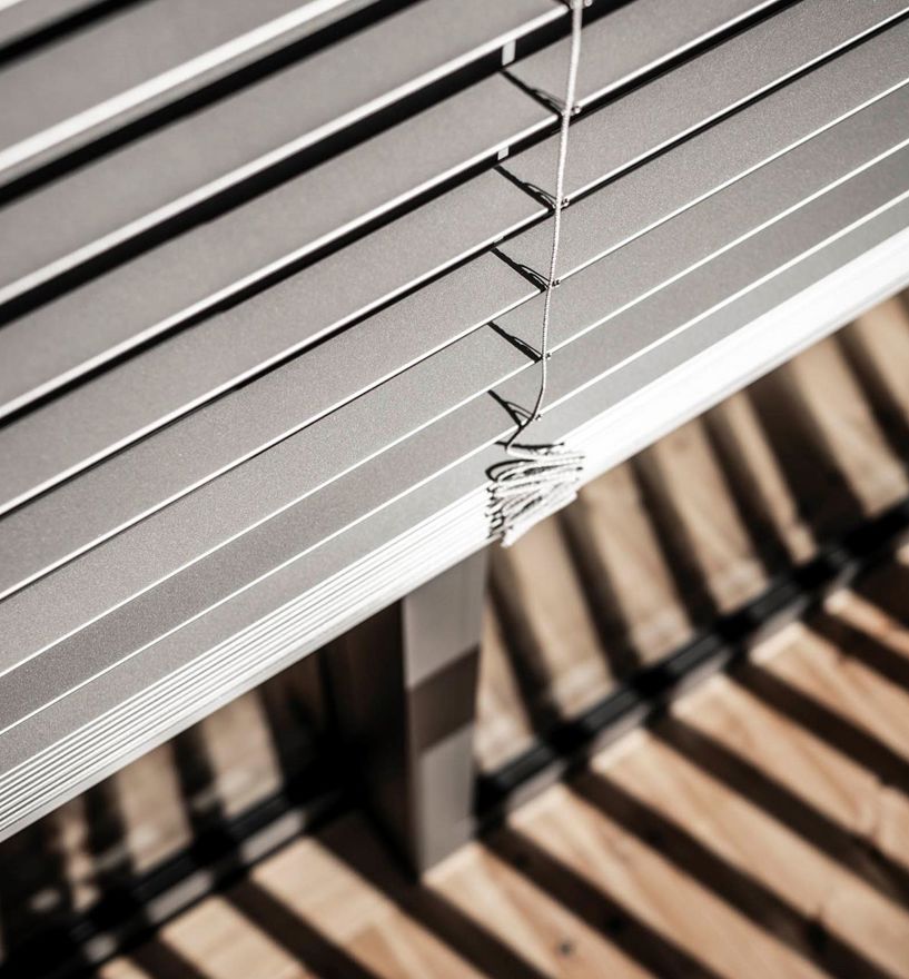 Detailaufnahme der Raffstores