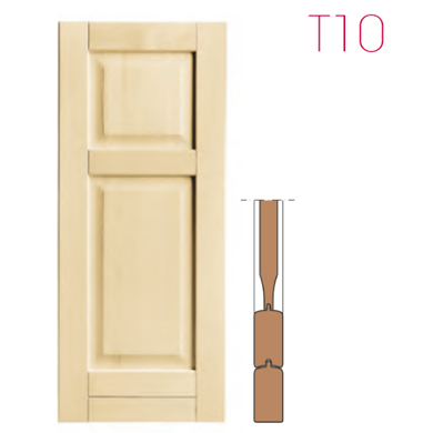 Persiana in legno modello T10