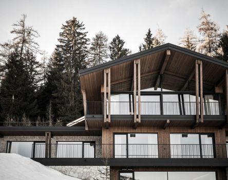 Ein Chalet von außen