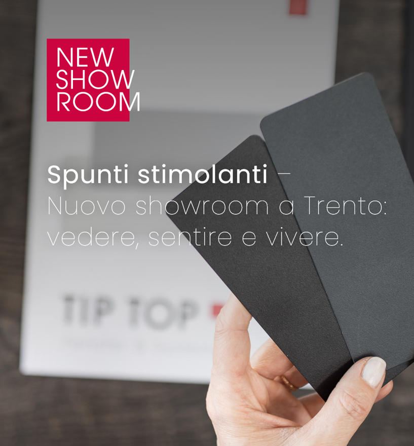 Showroom Tip Top da maggio 2026 anche a Trento