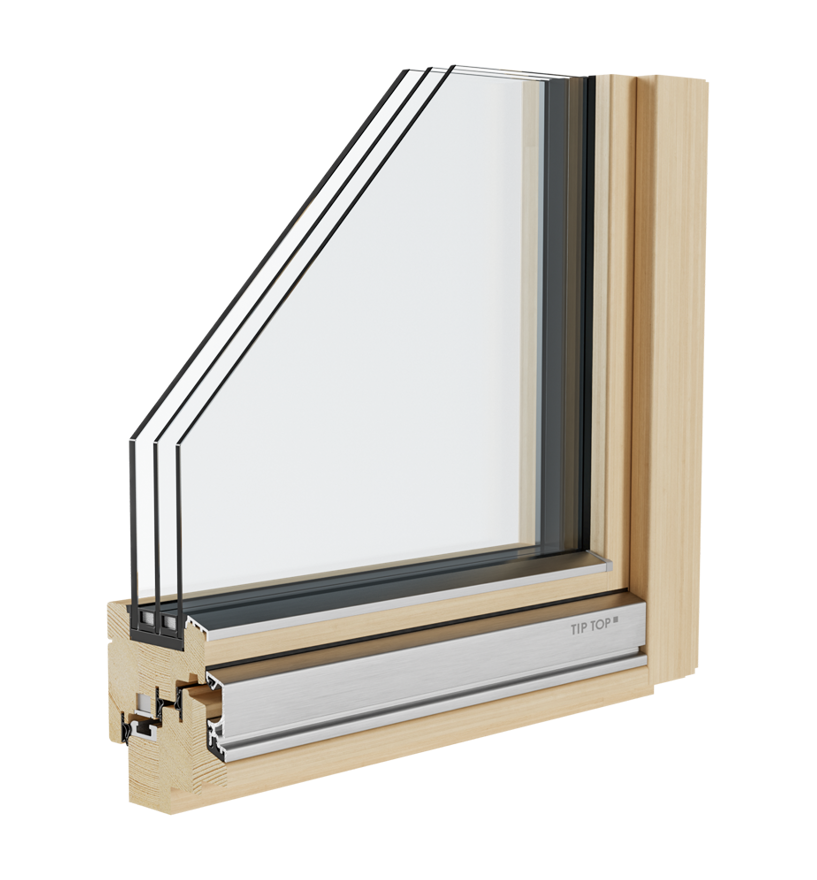 Finestra in legno Topline 80 - Tip Top Fenster®