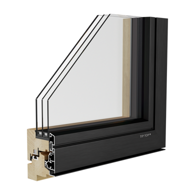 Holz-Alluminium-Fenster Alutop Design 80 - Tip Top Fenster®