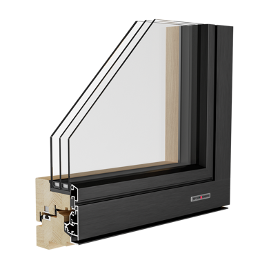 Holz-Alluminium-Fenster Aluclima Design 92 - Tip Top Fenster®