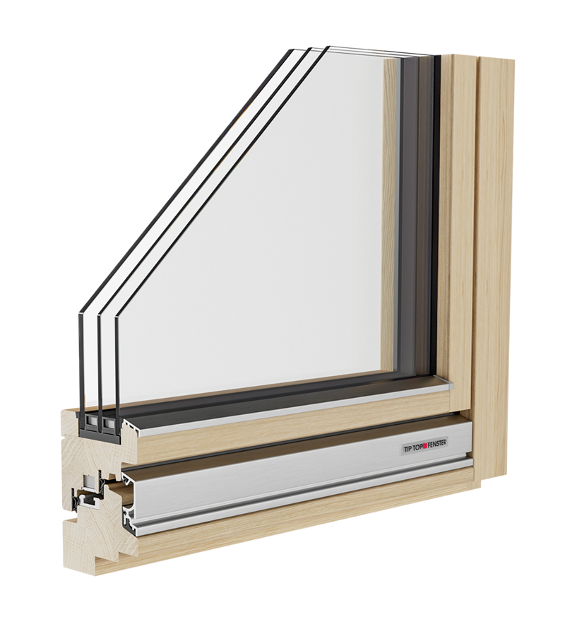 Holzfenster Topline Design 80 - Tip Top Fenster®