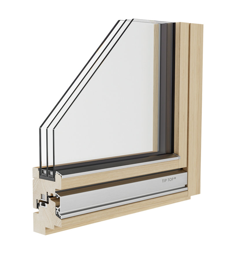 Holzfenster Topline Design 80 - Tip Top Fenster®