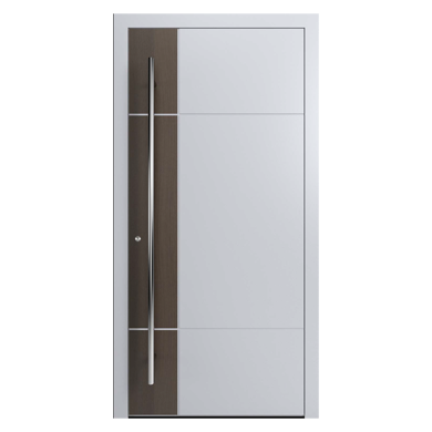 Porta d'ingresso in legno-aluminio modello TTHA5