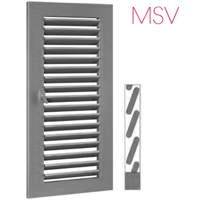 Persiana in alluminio modello MSV