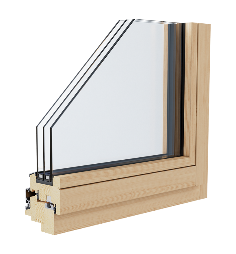 Rahmen des Holzfensters Smartline Minimal - Tip Top Fenster®