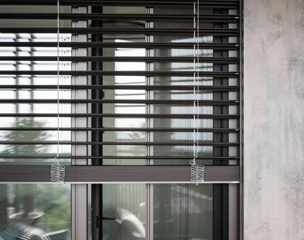 Raffstore in Kombination mit Insektenschutz Schiebe-Plissee